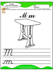 M Sesi Çalışma Sayfaları